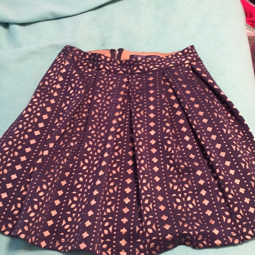 Blue and bronze/gold skirt from Francesca’s